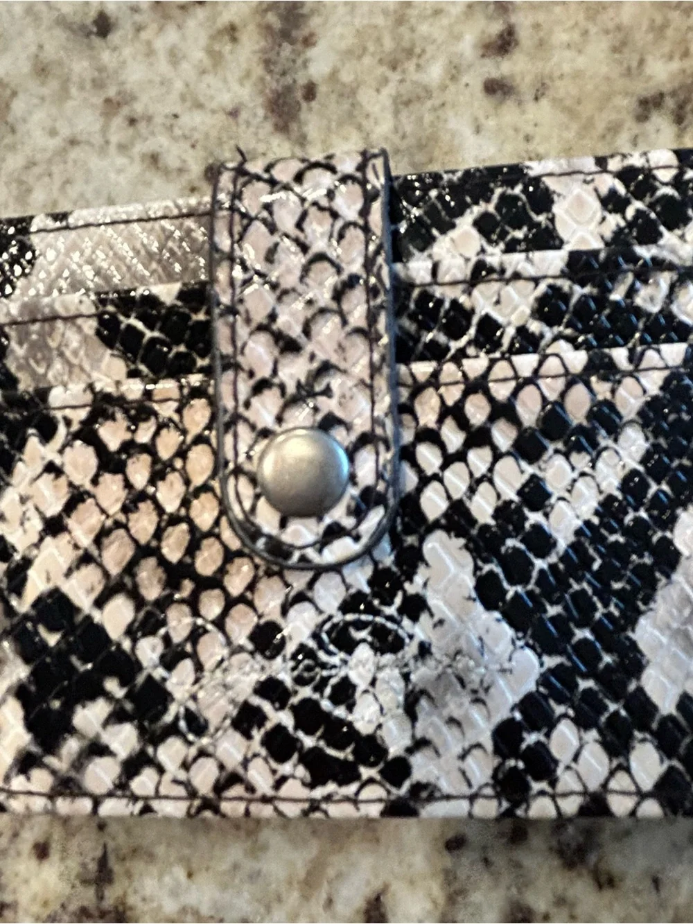 Jessica Simpson Snake Print Crossbody Bag like new. Keychain & card holder too